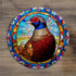 Norman the Pheasant Circular Glass Suncatcher Worktop Saver
